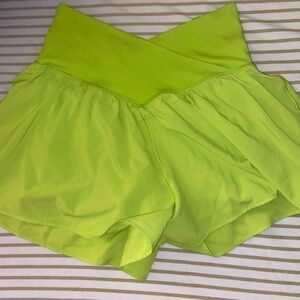 Aerie Green Athletic Shorts Lightweight Performance